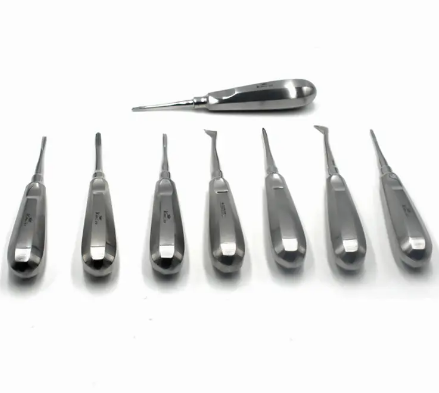 Elevadores de raíces dentales de acero inoxidable para instrumentos quirúrgicos y dentales