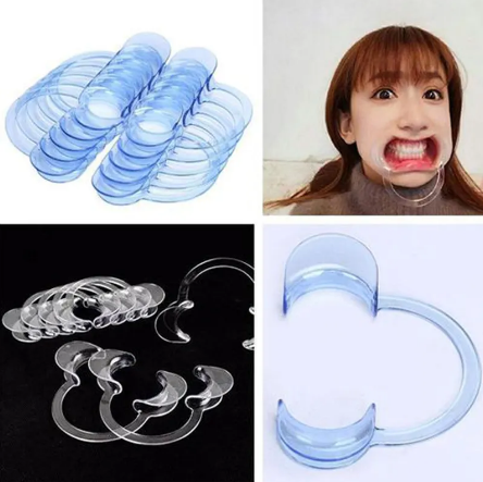 Plástico SML tamaño C forma labio boca abridor ortodoncia Dental mejilla Retractor