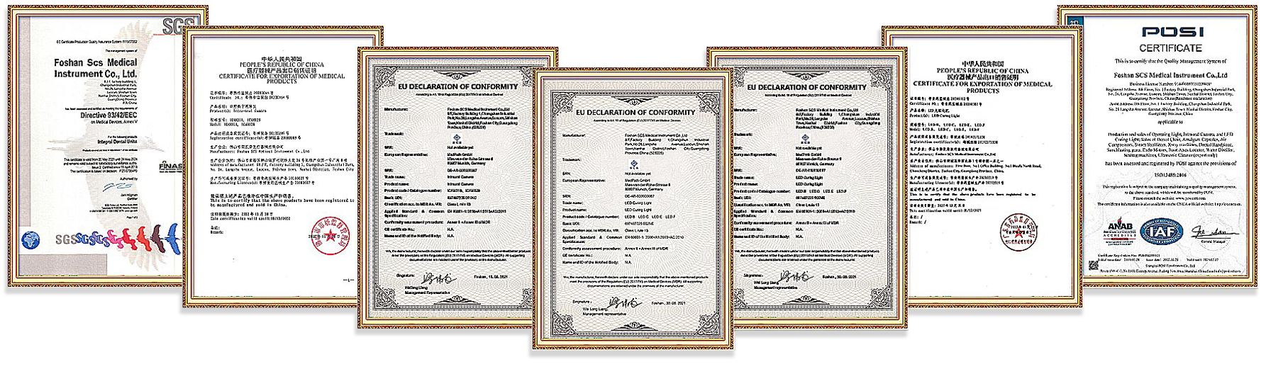 Certificados ISO y CE