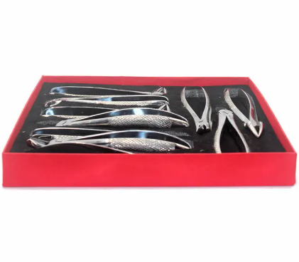 Cirugía Dental Oral Extracción Elevadores Fórceps Instrumentos Kit