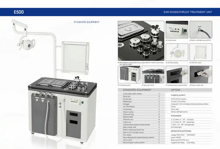 Dispositivo quirúrgico Unidad de tratamiento de otorrinolaringología ST-500