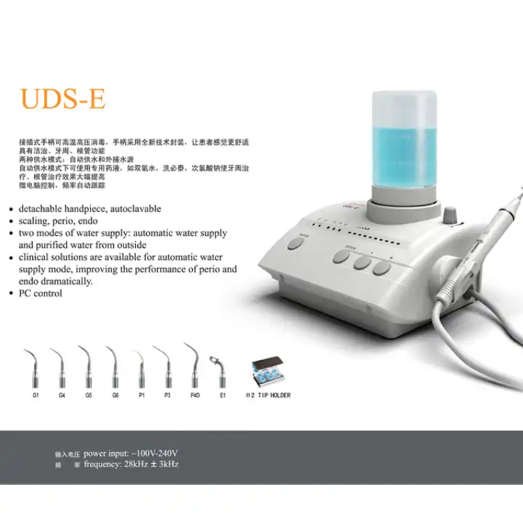 Equipo de lavado de conducto radicular bucal, escalador ultrasónico Dental Woodpecker Uds-E 