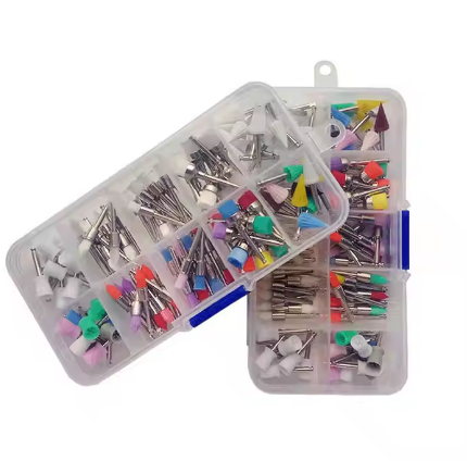 Cepillo de profilaxis Dental, Color mezclado, 100 unids/set, cepillo de Pulido Dental