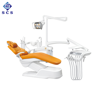 Unidad dental de cuero de lujo del sillón dental SCS680 de buena calidad