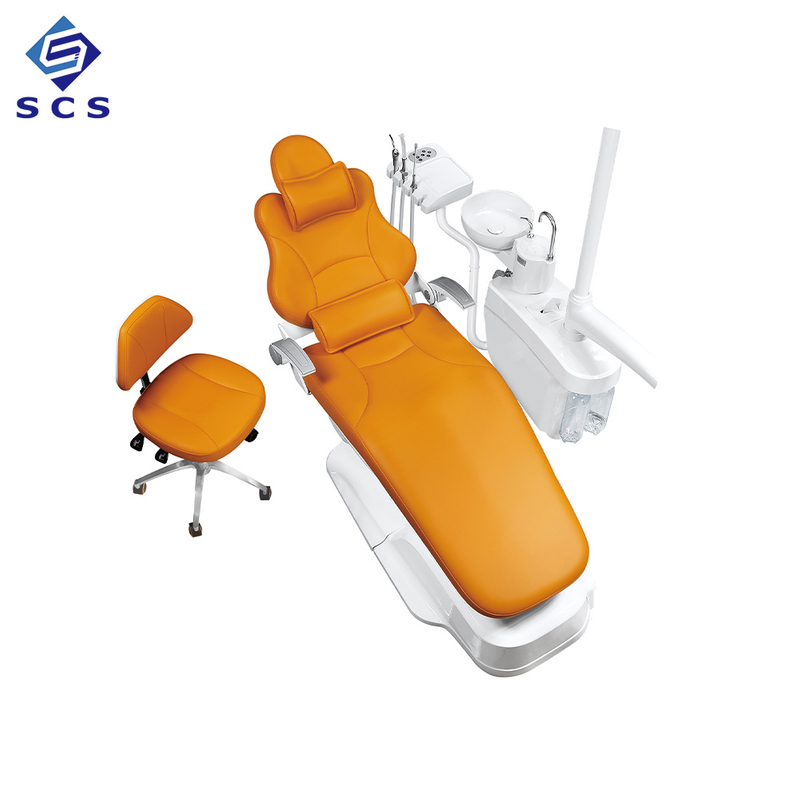 Unidad dental de cuero de lujo del sillón dental SCS680 de buena calidad