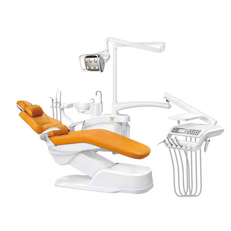 Unidad dental de cuero de lujo del sillón dental SCS680 de buena calidad