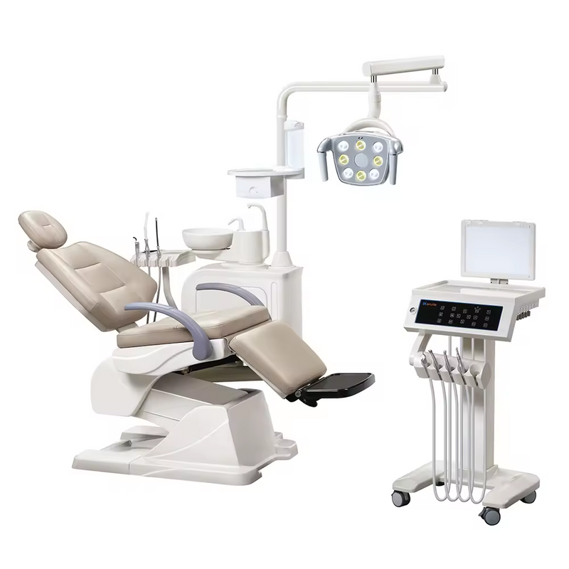 Sillón dental Tipo de lujo Conjunto de unidad dental de tratamiento eléctrico